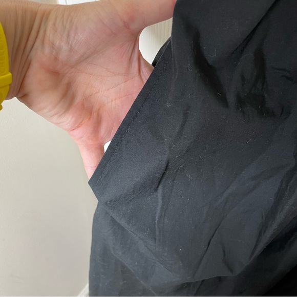 NEW WITH TAGS J. Crew Black Fitted Knit Mockneck Dress with Poplin Skirt Large - Picture 7 of 8